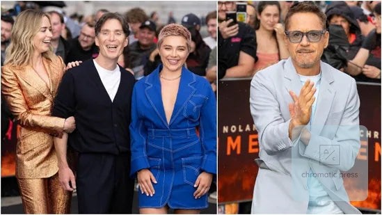 The Oppenheimer London Premiere rolled out the red carpet in Trafalgar Square, featuring stylish ...