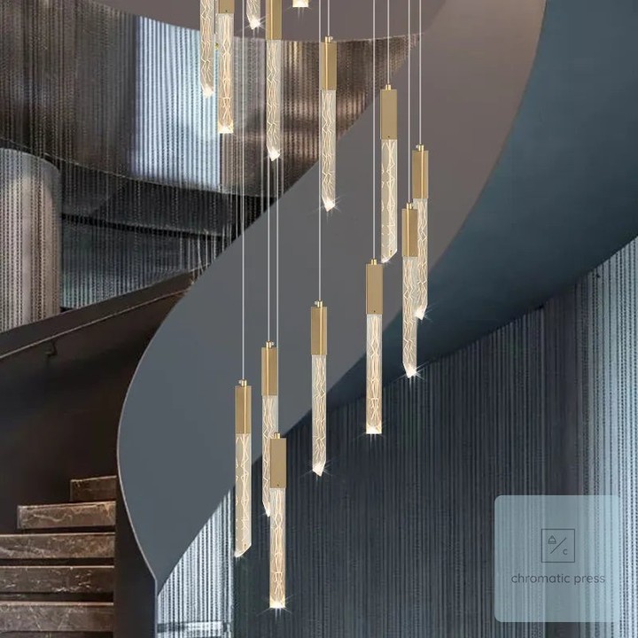 What if your staircase could be the showstopper of your home?

This HD Modern Led Staircase Chandelier transforms any entryway into a luxe statement piece. The cascading crystal design catches light beautifully, while the sleek chrome-gold finish adds that high-end villa aesthetic.

Perfect for living rooms, hallways, and grand spaces—it's modern elegance that actually works.

LED bulbs included. Ready to install. Available now for $1,009.99

Shop here: https://chromatic-press.myshopify.com/products/hd-modern-led-staircase-chandelier-crystal-hanging-lights-chrome-gold-long-spiral-lamp-living-room-villa-hall-indoor-decor-lamps1705586218453

#ChandelierLighting #ModernHome #HomeDecor #LuxuryInteriors #StalwartStyle