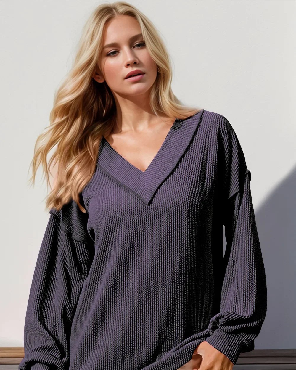 Who knew a basic tee could be this stylish? 

Our Double Take Exposed Seam Ribbed Textured V-Neck Long Sleeve T-Shirt combines comfort with a chic twist. Perfect for layering or wearing solo, it’s your go-to for any fall outing! 

Snag yours today! 
https://daverrifashions.com/products/double-take-exposed-seam-ribbed-textured-v-neck-long-sleeve-t-shirt 

#FallFashion #CasualChic #WardrobeEssentials