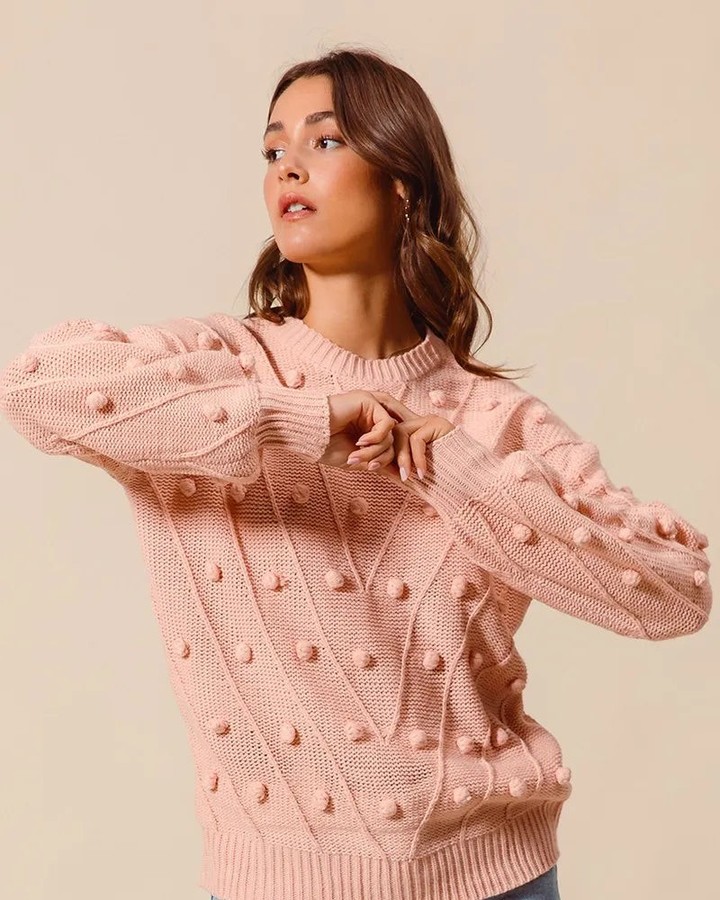 Who says cozy can't be cute? 

Our SO ME Pom Pom Textured Knit Sweater Top brings a playful twist to your wardrobe! 

With its whimsical pom pom design, you'll stay warm and stylish all season long. Perfect for layering or making a statement on its own! 

Grab yours now: 
https://daverrifashions.com/products/so-me-pom-pom-textured-knit-sweater-top 

#FallFashion #CozyVibes #SweaterWeather #SO_ME #Fashionista