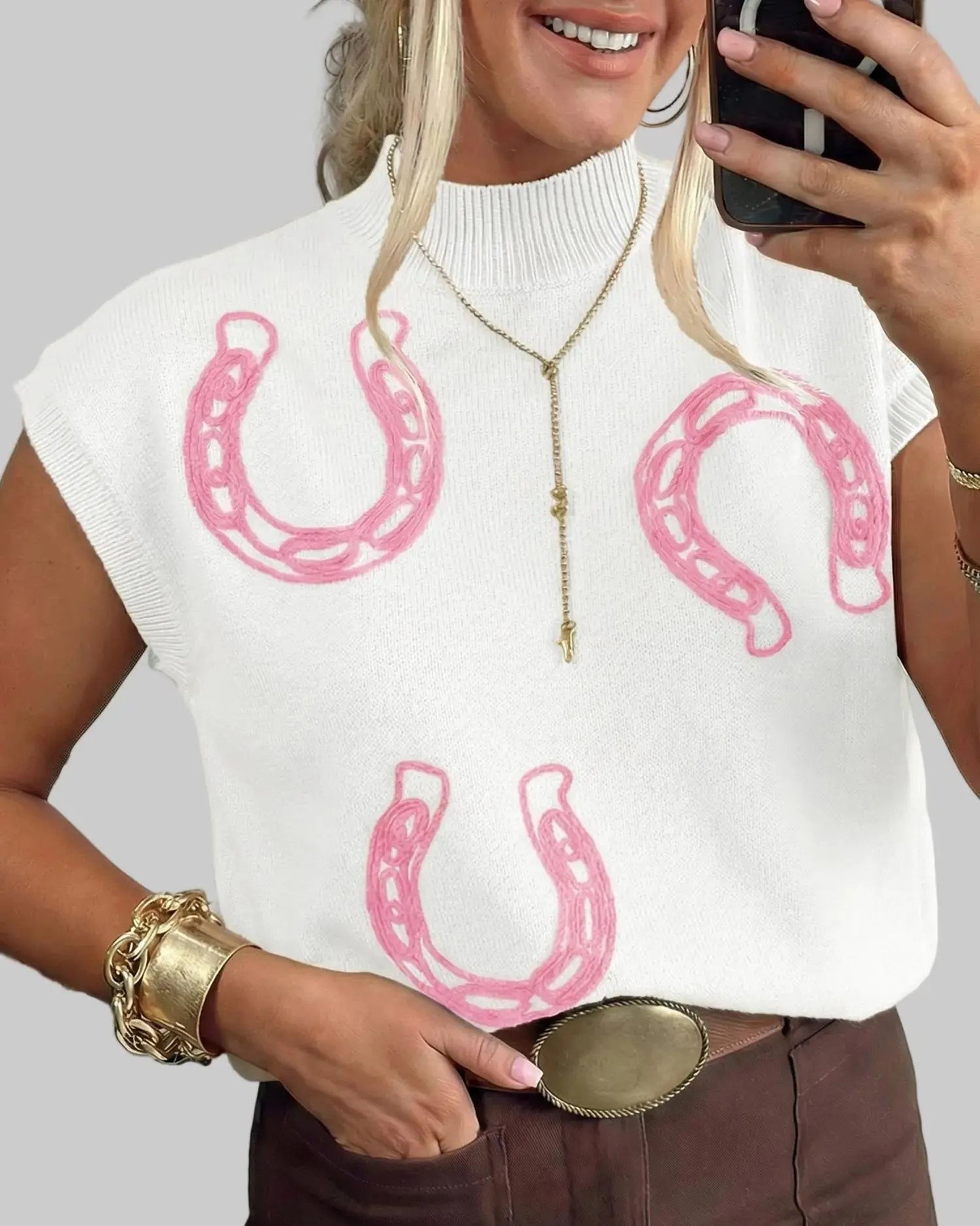 87% of fashion lovers choose statement pieces that blend heritage style with modern comfort—and this Western Sweater delivers both.

The corded horseshoe motif paired with a breathable loose knit creates effortless character for any season. Soft, textured, genuinely crafted.

#WesternSweater #StatementKnit #CasualStyle #FashionCraft #VintageInspired