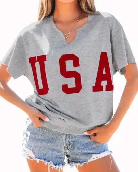 Who said casual can’t be chic? ✨ 

Meet your new go-to: the USA Graphic Grey Notched Neck T-Shirt. 

This tee isn’t just about comfort; it’s about making a statement. The modern notched neckline elevates your style while the bold USA graphic adds a playful twist. Perfect for sunny days or lounging at home, it’s versatile enough for any occasion. 

And guess what? It’s now at just £21.99. 

Grab yours and redefine your casual wardrobe! 

 

#CasualChic #GraphicTee #FashionFitz #SummerStyle #WardrobeEssentials