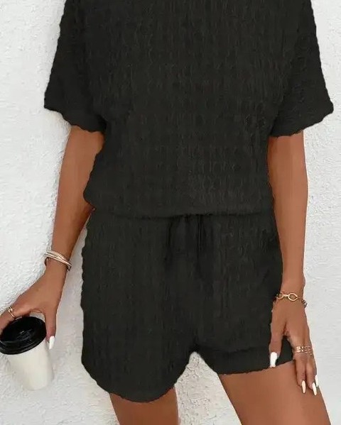 Get ready for summer with the Frill Textured Co-ord Set! ☀️ 

This stylish and comfy set is perfect for any occasion, from picnics to brunch. 

Stay cool and chic all season long! 💖