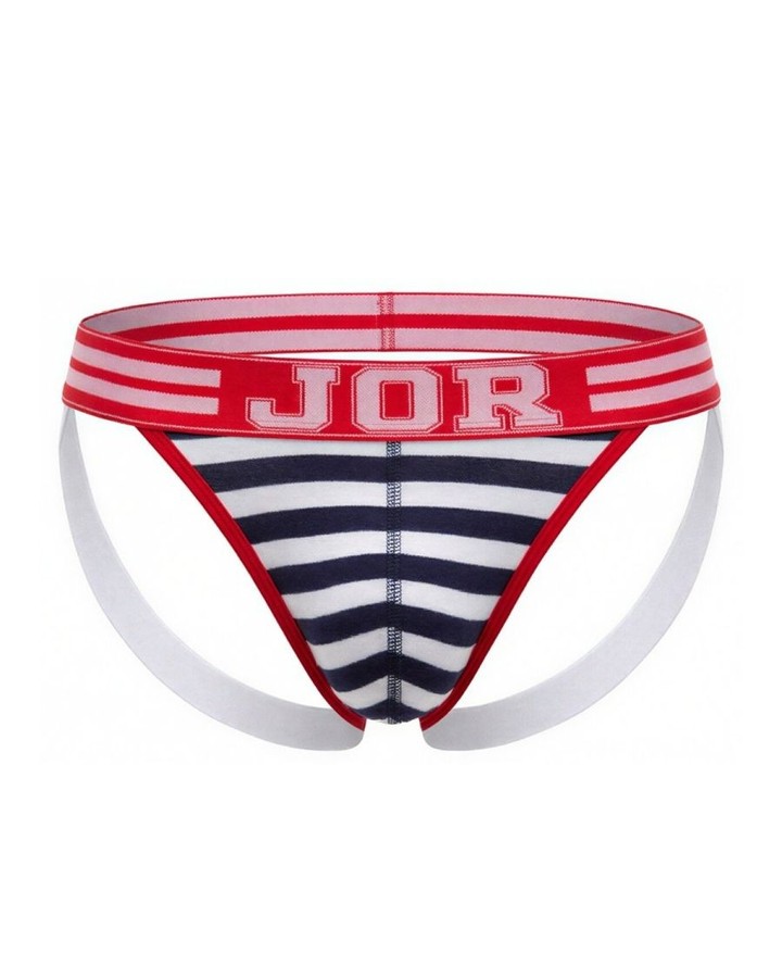 Who says confidence can’t come with a sporty twist? 

Meet the Jor Santorini Jockstrap 2336 — where classic navy-and-white stripes meet a bold red waistband! 🌊🔥 

Designed for movement and comfort, this jockstrap gives you the support you crave during workouts or a night out. 

It’s time to embrace your bold side. Slip into something that feels as good as it looks! 

Available now for $39.95. 

👉 Grab yours here: 

#Jor #MensStyle #Jockstrap #Confidence #Comfort