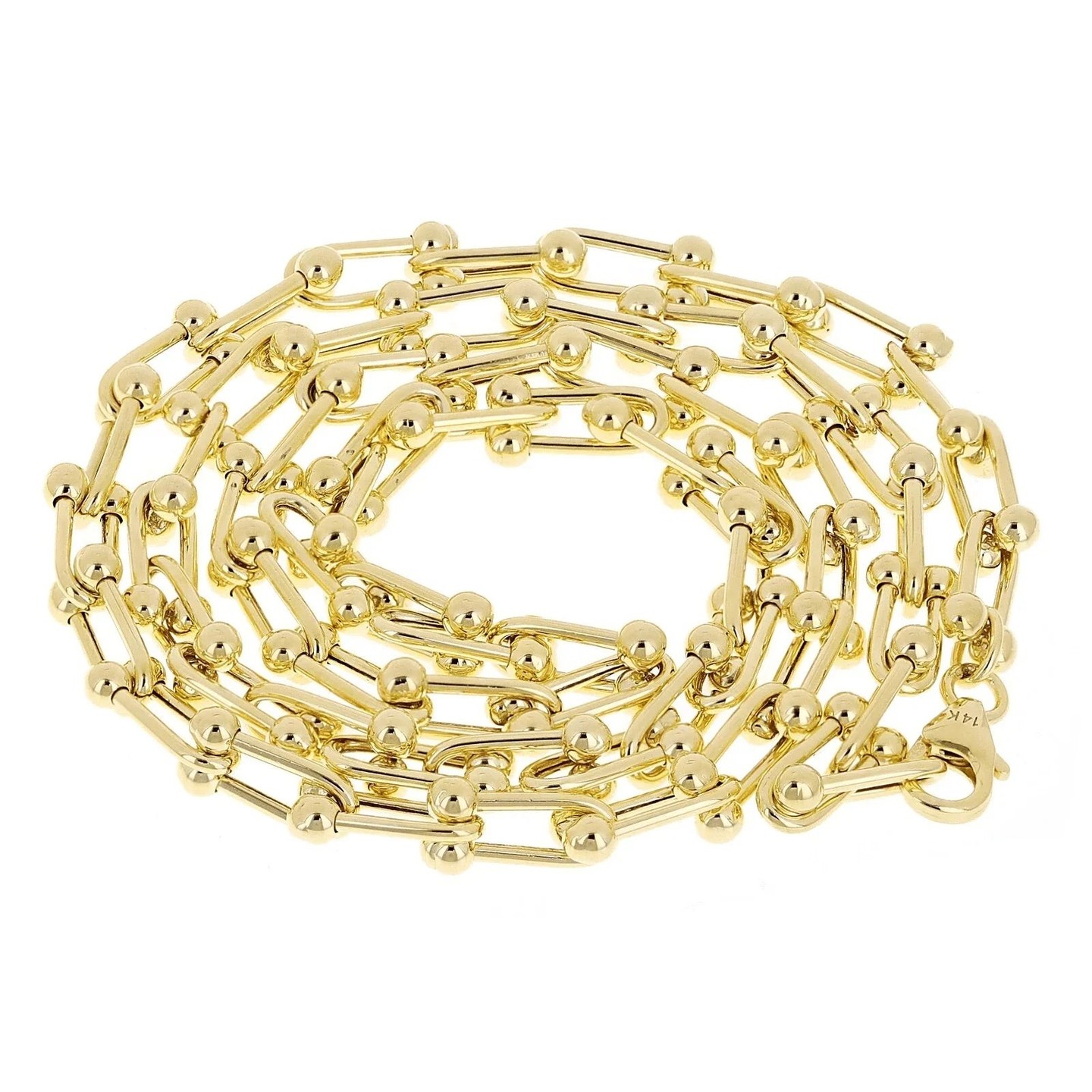 A timeless piece that speaks elegance! 

This Italian 14k Yellow Gold Solid U Shape Hardwear Link Necklace is not just jewelry; it's a statement. Crafted from solid gold, it effortlessly enhances any outfit, making you shine with sophistication. 

Discover the allure today! 
https://ssdlr.shop/l/05037165 

#LuxuryJewelry #GoldNecklace #FineJewelry #JewelryDesign #ErikRayo