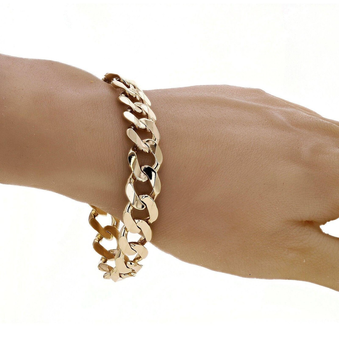 Discover the elegance of our Men's 14k Solid Yellow Gold Cuban Bracelet. Weighing 43 grams and ha...