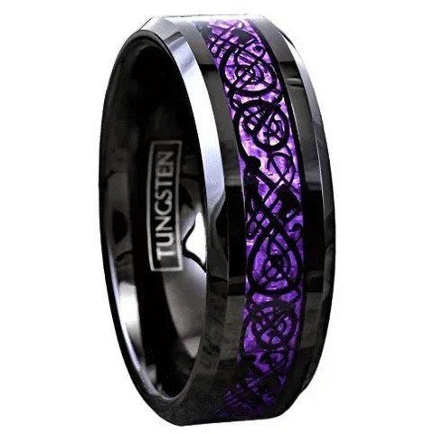 Men's Black Purple Carbon Fiber Wedding Band - Wedding Rings for Men and Women
Our Wedding Bands...