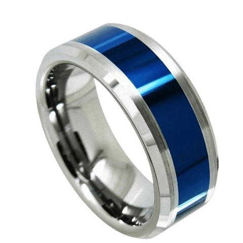 Tungsten Rings for Men Wedding Bands for Him Womens Wedding Bands for Her 8mm Blue Center Silver Brushed Edge

https://ssdlr.shop/l/b2c91b95