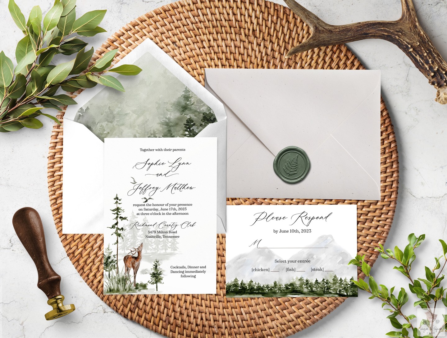 Your wedding deserves a touch of nature's elegance. 

Our Evergreen Forest Wedding Invitation captures the beauty of rustic woodlands, complete with enchanting deer and majestic mountains. Perfect for outdoor ceremonies, these high-quality invites set the tone for your special day. 

Order now and enjoy three rounds of proofs to ensure it's just right! 

https://ssdlr.shop/l/a3ad8c99 

#WeddingInvitations #RusticWedding #ForestTheme #WatercolorArt #OutdoorCeremony