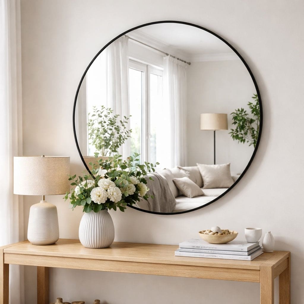 Your space deserves a statement piece that actually works.

The Rei Mirror brings that perfect blend of style and function. At 90cm, it's bold enough to transform any room—hallway, bedroom, bathroom, living space—while its sleek black frame keeps things effortlessly modern.

Watch how it bounces light around, makes rooms feel bigger, and becomes the focal point everyone notices.

Available now for £159.95

https://jobuhome.com/products/rei-large-round-black-metal-circle-mirror-90cm-x

#RoundMirror #BlackMetalMirror #ModernHome #InteriorStyle #StatementMirror