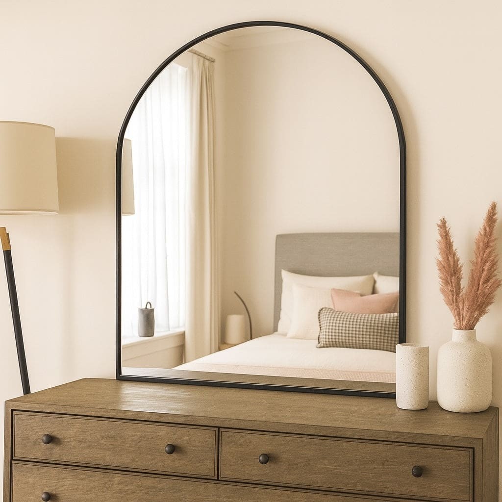 Mirrors aren’t just for checking your look—they can transform your space! 

Meet the Akiko, where sculptural elegance meets everyday practicality. 

Its sleek, black arched frame adds a touch of modern sophistication, perfect for any room. 

Imagine the graceful curves above your vanity, or as a stunning focal point in your hallway. 

At 120cm x 95cm, it’s the ideal size for making a statement without overwhelming your décor. 

All this style? Now at £135.95! 

Elevate your home’s vibe today. 

👉 https://jobuhome.com/products/akiko-black-metal-arched-mirror-120cm-x-95cm

#HomeDecor #MirrorMagic #StyleYourSpace #JōbūHome #AkikoMirror