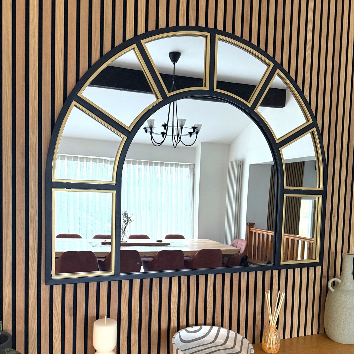 Why settle for ordinary when you can reflect extraordinary? 

The Mio black & gold arched mirror doesn’t just brighten your space—it transforms it. 

This stunning piece serves as a captivating focal point, blending effortlessly into any decor style, from classic elegance to bold modernity. 

It’s more than just a mirror; it's an invitation to embrace luxury in your home. 

Now at £229.95, it’s time to elevate your interiors! 

👉 Explore more: https://jobuhome.com/products/mio-black-gold-metal-arched-window-mirror-95cm-x-120cm

#HomeDecor #InteriorDesign #LuxuryLiving #MirrorMagic #JōbūHome