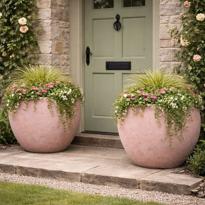 Who said planters can’t be art? 🌿✨

Meet the Orbello Blushstone – a 70cm extra-large concrete sphere that’s not just a planter, but a statement piece! 

Its sculptural design transforms any garden, patio, or courtyard into a stunning oasis. With a generous 207L capacity, it’s perfect for small trees and feature plants, allowing them to flourish beautifully. 

Create your own green masterpiece today for £899.95! 

Explore the magic here: https://jobuhome.com/products/orbello-blushstone-large-sphere-planter-for-small-trees-shrubs 

#GardenGoals #PlanterLove #OutdoorLiving
