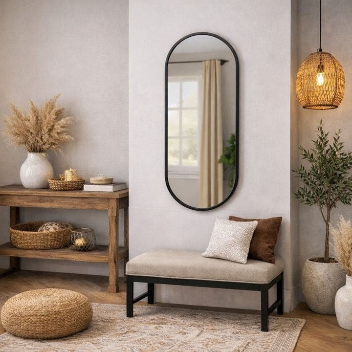Who says mirrors are just for checking your reflection? 

Meet the Emi Black Metal Runway Oval Mirror, a stunning piece that transforms any space. 

Its unique shape and sleek design bring an effortless edge to your home. Perfect for narrow walls or cozy dressing areas, it adds depth and style in one simple touch. 

Whether you hang it vertically or horizontally, prepare to turn heads! 

Available now for £129.95. 

https://jobuhome.com/products/emi-black-metal-runway-oval-mirror-120cm-x-40cm

#HomeDecor #InteriorDesign #MirrorMagic #ModernLiving #JōbūHome