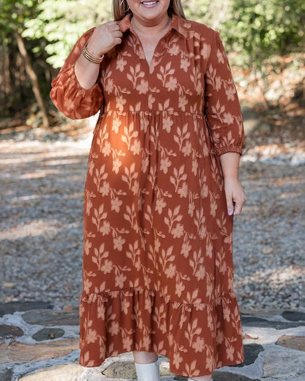 Can a dress deliver warmth and style in one go? The Cinnamon Textured Ruffle Hem Midi Dress does just that! 

Crafted from 100% Polyester, this stunning piece drapes beautifully, making you feel both cozy and chic. 

Perfect for curvy silhouettes, it's a must-have from our Fall Collection. Embrace your curves and flaunt your confidence this season. 

Available now for $73.00! 

Shop here: https://ssdlr.shop/l/66962046 

#CurvyStyle #FallFashion #MidiDress #AlexLayneBoutique #FashionForAll
