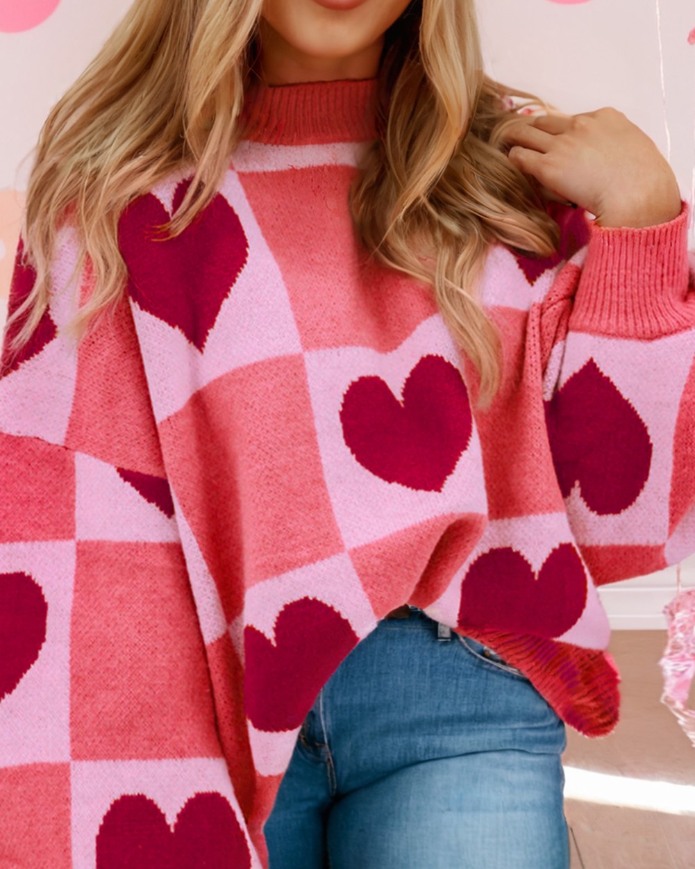 Fall in love with cozy style this Valentine’s Day! 💖

Our Heart Block Mock Neck Sweater is the perfect blend of comfort and charm. Made with a soft mix of viscose, polyester, and polyamide, it keeps you warm while looking fabulous. 

Snag yours now! 
https://shopalexlayne.com/products/ldc-love-heart-block-mock-neck-valentine-sweater-pink-l 

#ValentinesDay #WinterFashion #CozyStyle #SweaterWeather #FashionFinds
