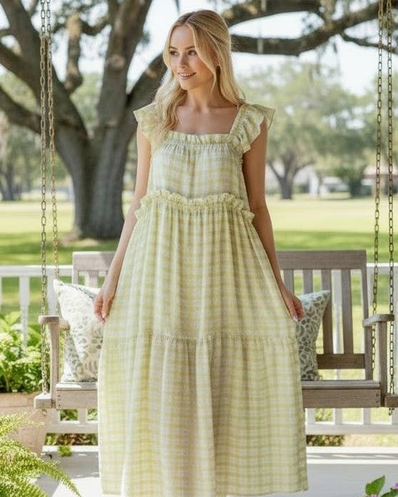 Who says comfort can't be chic? 

The Gingham Tiered Maxi Dress is your new go-to for effortless style. 

With a playful squared neck and ruffled shoulders, you’ll feel as good as you look. 

And don’t even get me started on the hidden pocket! 

Whether you're brunching with friends or enjoying a sunny day out, this dress moves with you. 

Grab yours for $65.00 today and make every day a fashion statement. 

👉 https://ssdlr.shop/l/609779a2 

#GinghamDress #MaxiDress #SummerStyle #FashionFinds #OOTD