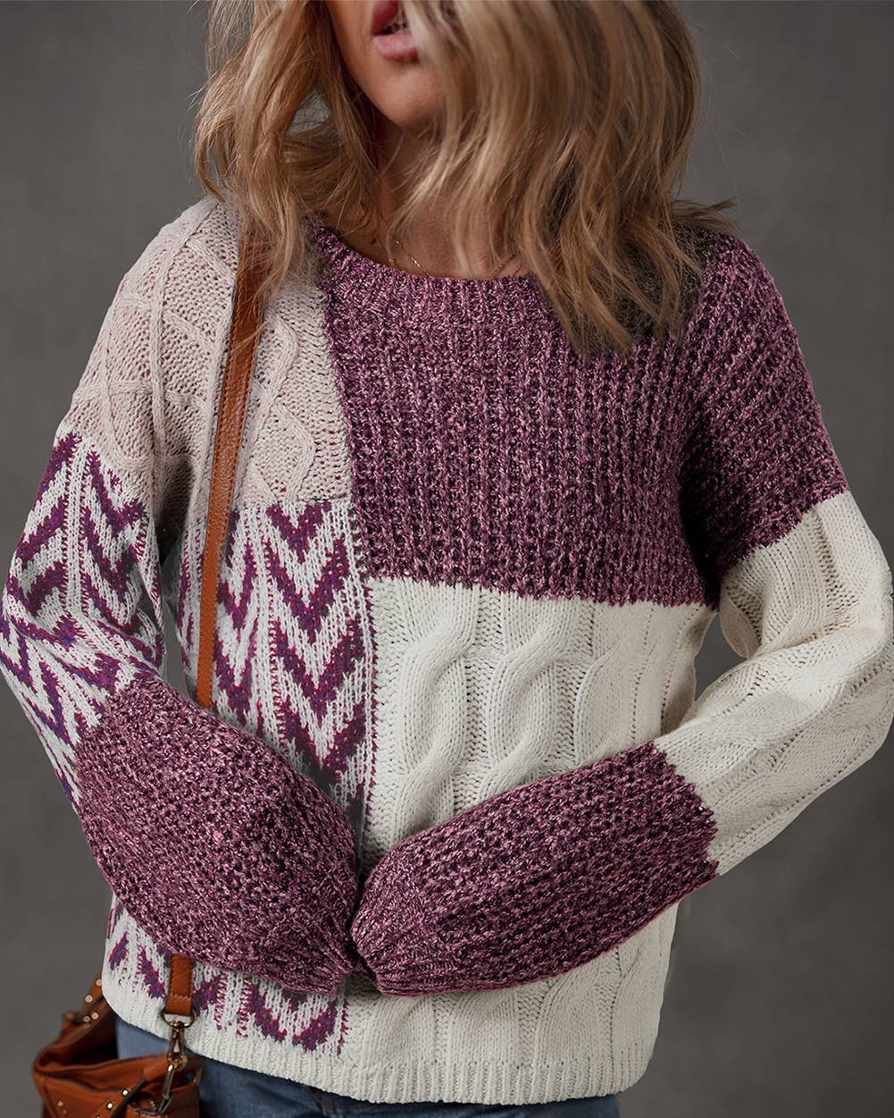 Looking for a sweater that stands out? 

The Color Block Patched Knotted Back Sweater combines cozy comfort with a unique twist. Perfect for layering or wearing solo, it's a stylish addition to your winter wardrobe. 

Snag yours now! 
https://shopalexlayne.com/products/color-block-patched-knotted-back-loose-fit-sweater-s-4x-purple-l 

#WinterFashion #SweaterWeather #CozyStyle