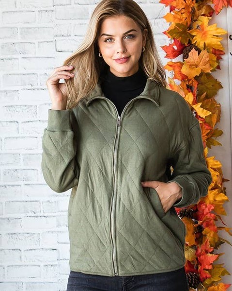 Feeling chilly? 🥶 

Our Quilted Olive Jacket is here to save the day! With its cozy high neck and stylish front zipper, you’ll stay warm while looking effortlessly chic. Perfect for those unpredictable fall days when you want to look good and feel even better. 

Grab yours now! 
https://w1p070lxxpnfqdn9-56107663554.shopifypreview.com/products_preview?preview_key=1b7ca5493c6d5506e6c0355562a53c22 

#JacketWeather #FallFashion #StayCozy #ChicAndWarm #OliveYou