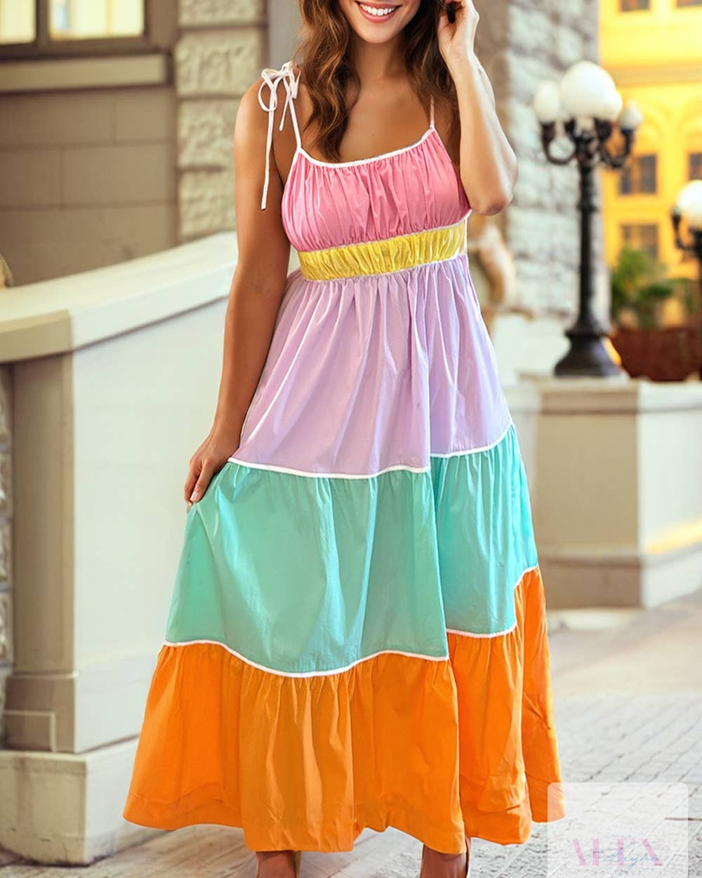 Maxi dresses are the ultimate summer essential! ☀️ 

Our Summer Colorblock Maxi Dress combines comfort and style with its breathable 100% cotton fabric. Perfect for beach days or brunch dates, and yes, it has pockets! 

Shop now: 
https://shopalexlayne.com/products/colorblock-self-tie-straps-flowy-maxi-dress-with-pockets-multi-colored-l 

#SummerFashion #MaxiDress #CottonComfort #Dresses #FashionEssentials