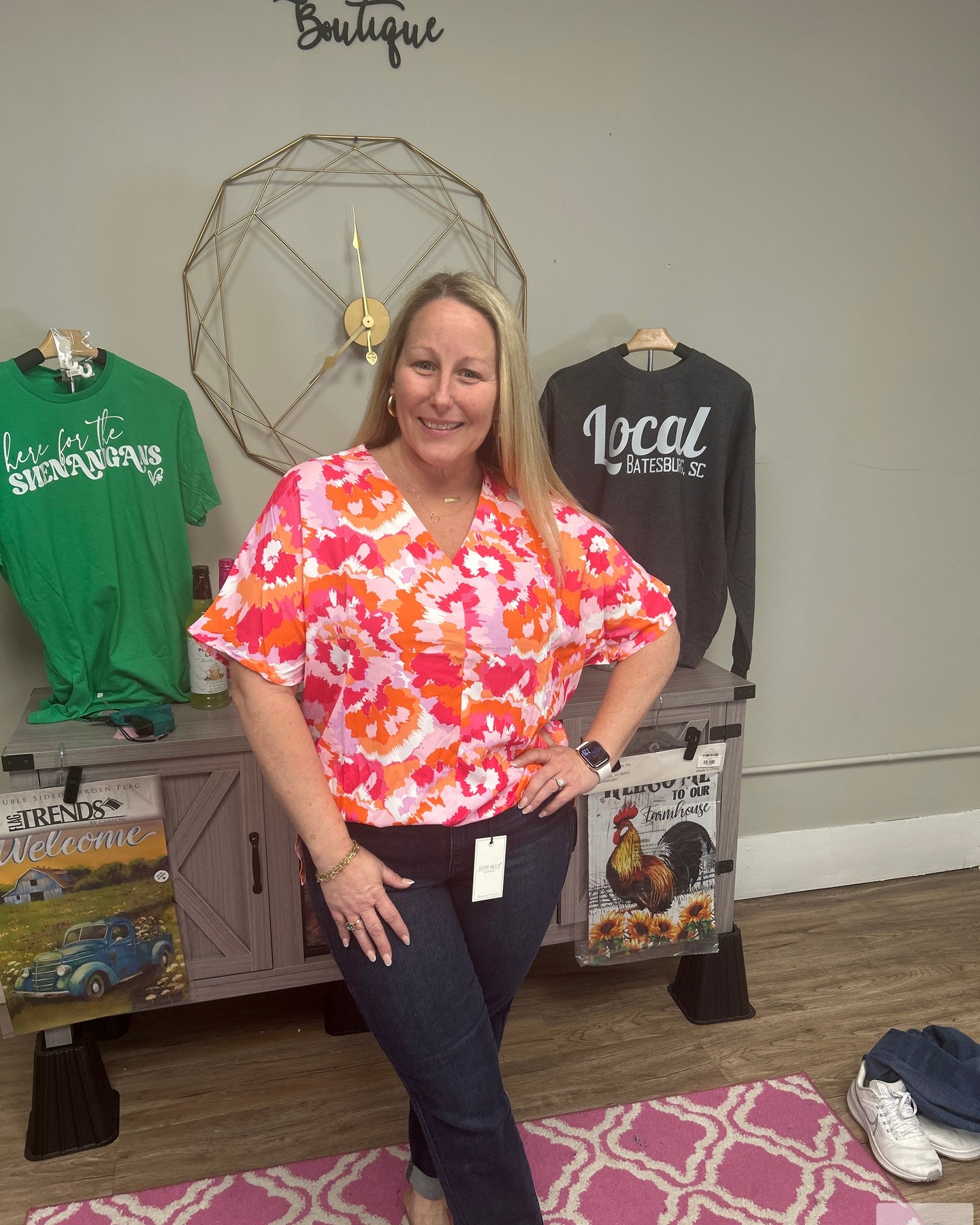 Brighten up your wardrobe with a splash of color! 🌈 

Our Tangerine Tie-dye Top is the perfect blend of style and comfort. Ideal for those sunny days, it adds a fun twist to any outfit while keeping you cool and chic. 

Grab yours now! 
https://shopalexlayne.com/products/abstract-v-neck-summer-blouse-rose-red-s 

#SpringStyle #SummerVibes #TieDyeFashion