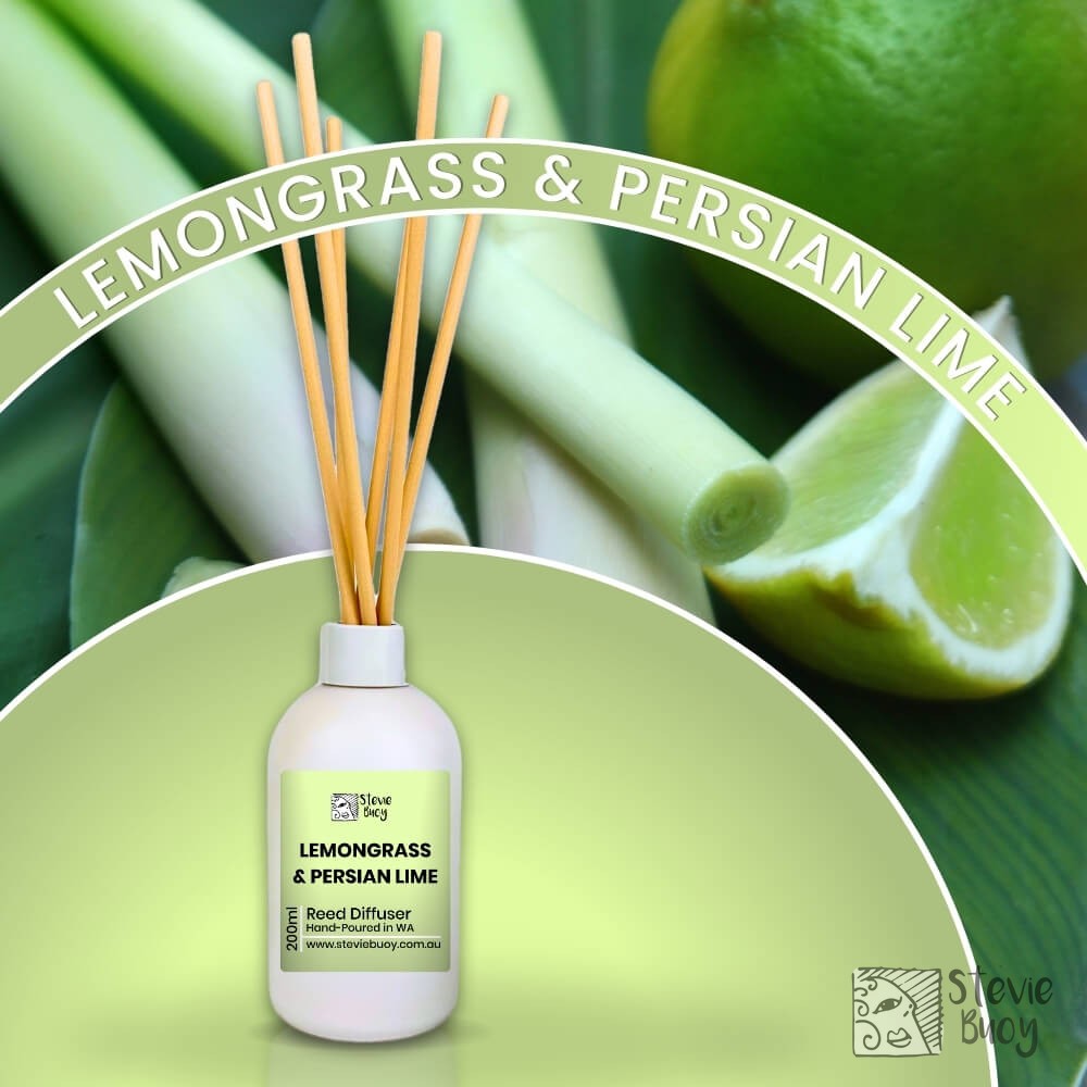 Transform your space into a citrus paradise! 🍋✨ The Lemongrass & Persian Lime Reed Diffuser is yo...