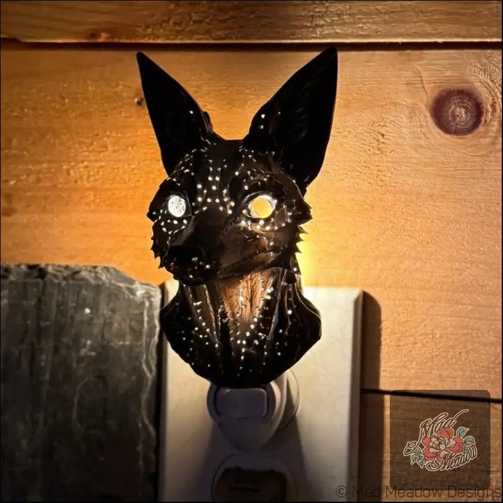 Did you know your night light can be a work of art? 🌌 

Meet the Black Cosmic Fox—a mystical companion that transforms your space into a dreamy celestial escape. With glowing eyes and a starry effect, it’s more than just light; it’s a vibe! 

Brighten your nights with this enchanting piece! 

 

#NightLight #CosmicFox #HomeDecor #Whimsical #Fairycore