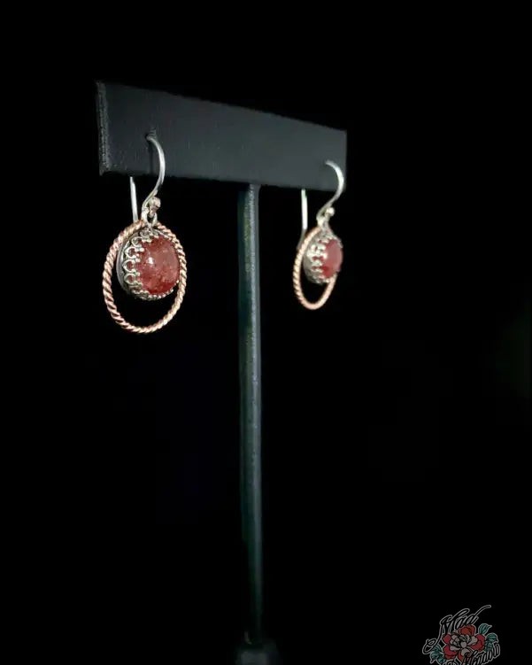 ✨ Unleash your inner goddess with our enchanting Strawberry Quartz Sterling Halo Dangle Earrings! 🌟 These dazzling pieces bring playful elegance to any outfit. 

💖 Features:
- 10mm round strawberry quartz cabochons
- Intricate gallery settings
- 14ky Rose GF twisted wire halo 
- Promotes harmony and self-love 

Grab yours now for just $155.00 and embrace the energy of love and transformation! Limited time only—offer ends soon! 

👉 Shop now: https://ssdlr.shop/l/c3af3b38 

#MadMeadowDesigns #StrawberryQuartz #EarringGoals #JewelryAddict #SelfLove✨
