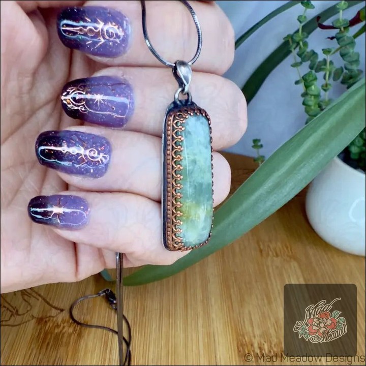 Did you know that wearing Aquamarine can help you uncover your inner truth? 🌊✨ 

This stunning rectangular pendant in sterling silver not only looks beautiful but also invites healing and clarity into your life. Embrace the journey of letting go and silencing negativity with every wear. 

 

#Aquamarine #HealingJewelry #BohoStyle #GemstoneMagic #MadMeadowDesigns