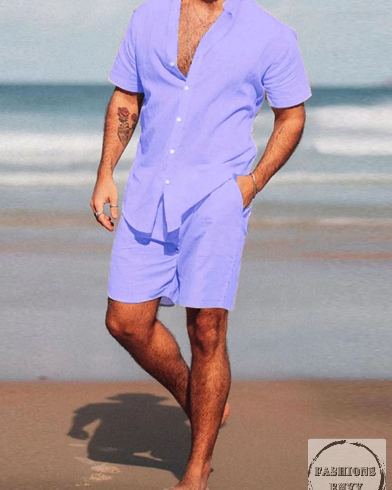 Who says comfort can't look good? 

Our Men's Full Size Short Sleeve Shirt and Shorts Set is designed for those who value style and ease. Made from 100% cotton, it’s slightly stretchy and perfect for any casual outing. 

Feel great all day long! 

 

#ComfortWear #PlusSizeFashion #SummerStyle #BreezeWear #FashionFinds