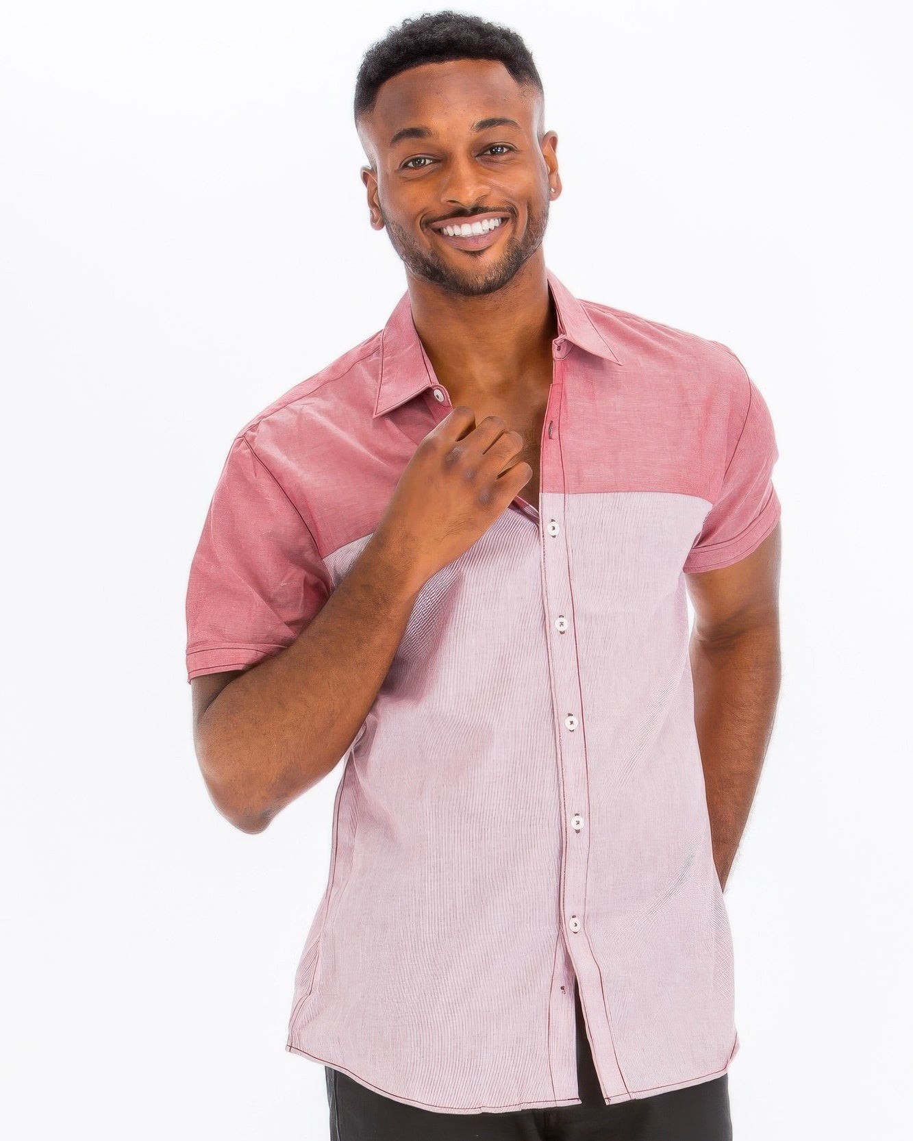 Looking for a shirt that effortlessly blends style and comfort? 

Our Men's Two Tone Short Sleeve Button Up Shirt is your new go-to! Perfect for both casual outings and semi-formal events, it offers a polished look without sacrificing comfort. 

Dress it up or down, it’s versatile enough for any occasion! 

#MensFashion #NewArrivals #CasualStyle #ButtonUpShirt #FashionEssentials