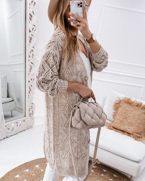 Plus Eyelet Sweater Button Crochet Knit Cardigan
 54.77 USD

 This Plus Eyelet Sweater Button Crochet Knit Cardigan is expertly crafted with delicate eyelet detailing and intricate crochet work. Its button closure adds a touch of elegance while its soft knit fabric provides ultimate comfort. Perfect for layering, this cardigan effortlessly combines style and functionality for any occasion.
 
 The loose-fitting sleeves provide a comfortable and unrestricted fit, allowing for easy movement and a relaxed vibe.The hollowed knit design adds a unique and trendy element to the cardigan, creating a subtle peek-a-boo effect.
 
 60%Cotton+40%Acrylic
 
 Made In: China

 https://fashionsenvy.com/products/plus-eyelet-sweater-button-crochet-knit-cardigan