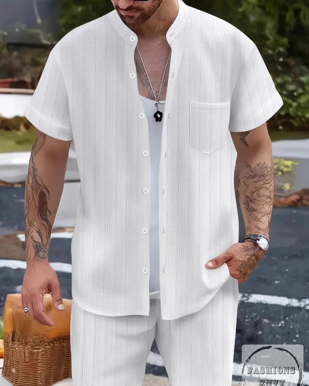 Looking for the perfect blend of comfort and style? 

Our Men's Button Up Short Sleeve Shirt and Shorts Set is here to elevate your casual wardrobe. Made from 100% polyester, it’s slightly stretchy for all-day comfort. Perfect for those sunny days or laid-back evenings!

#MensFashion #SummerStyle #CasualWear #NewArrivals #FashionEssentials