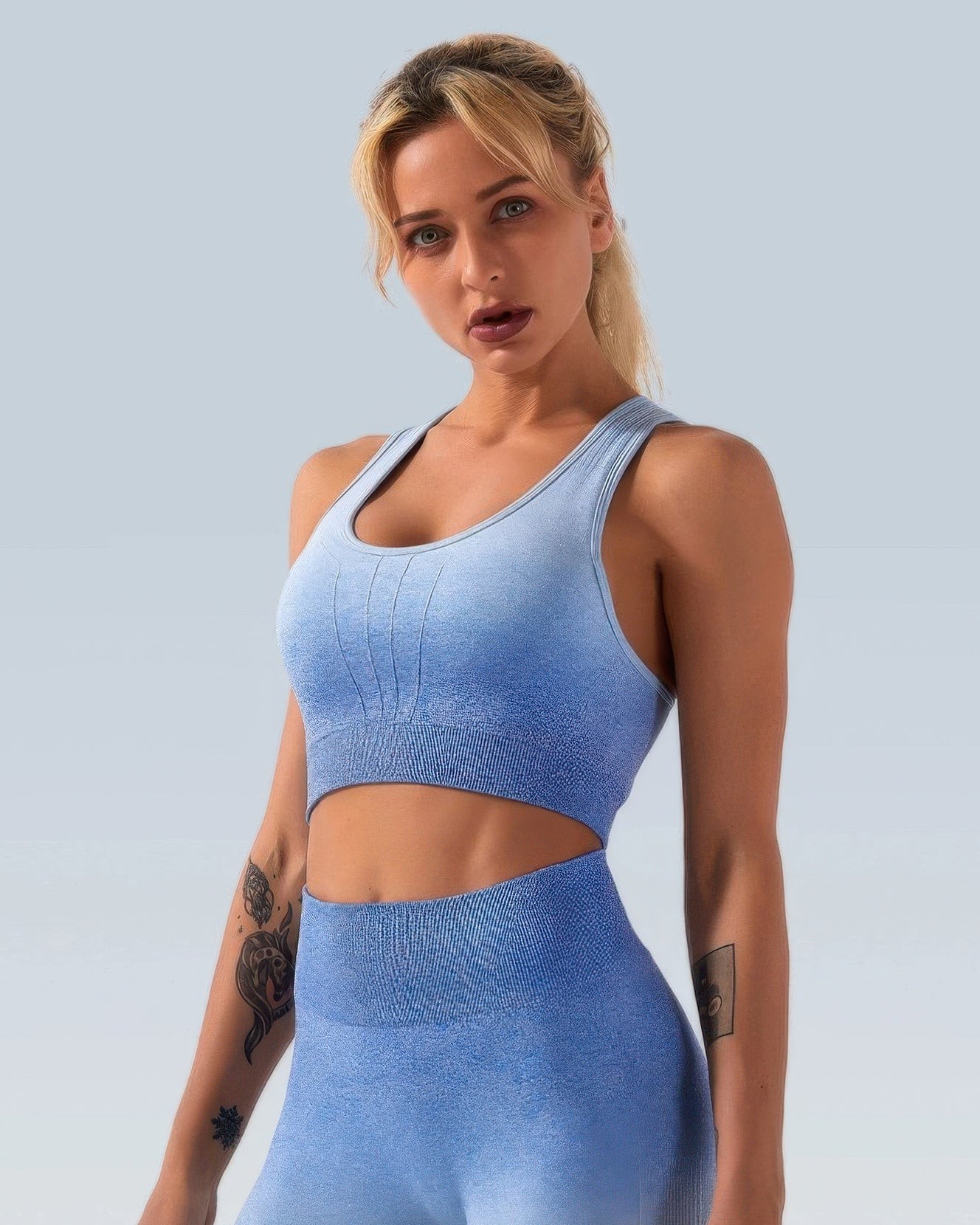 Why blend in when you can stand out? 🌈

Our Ombre Biker Shorts Set isn’t just about looks; it’s designed for performance too! With a high waist and seamless construction, it hugs your curves while giving you the freedom to move. 

Perfect for workouts or lounging in style!

#Activewear #BikerShorts #GradientDesign #NewArrivals #OmbreSet