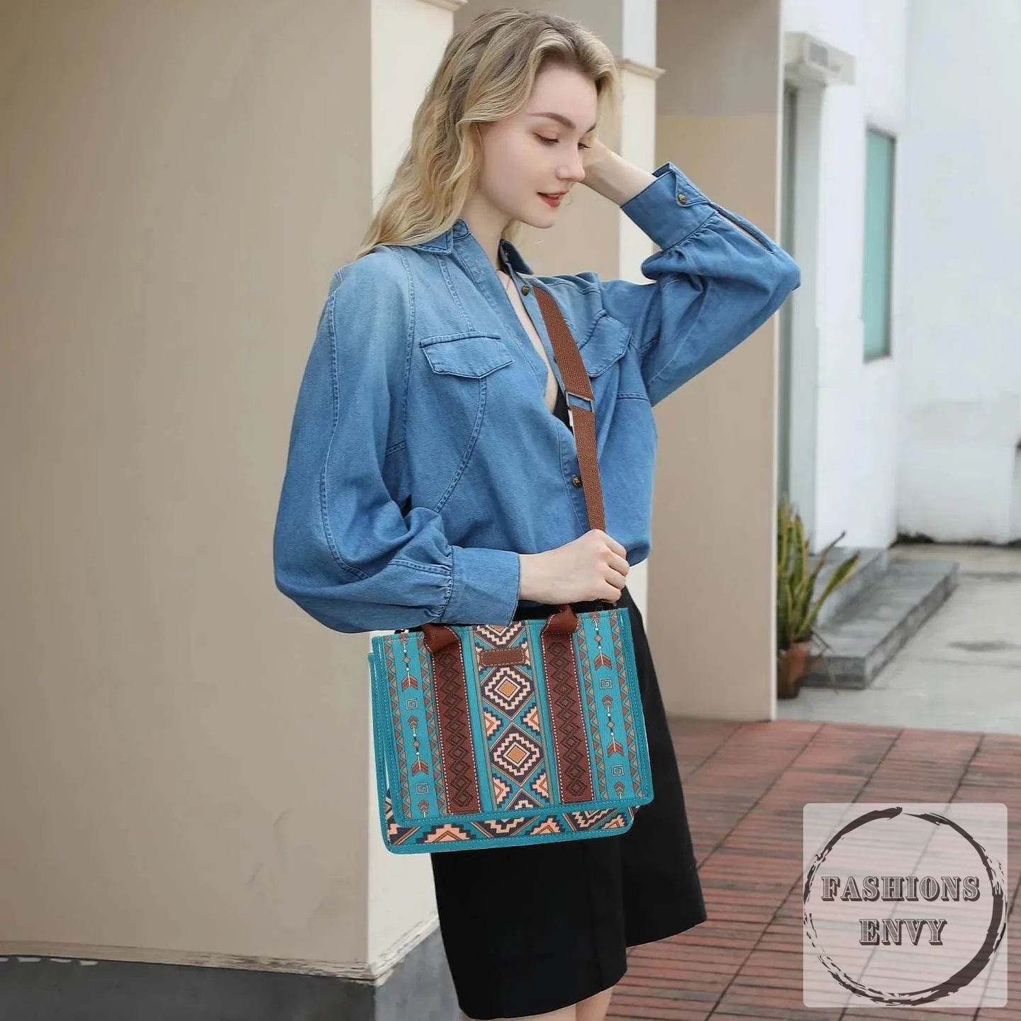 Why settle for one bag when you can have a whole set? 

Our 4-Piece Turquoise Aztec Tote Bag Set is your stylish solution for every occasion. From work to weekend getaways, these bags are designed to turn heads while keeping you organized. 

Upgrade your accessory game today! 

 

#ToteBagSet #AztecStyle #FashionAccessories #NewArrivals #StyleUpgrade
