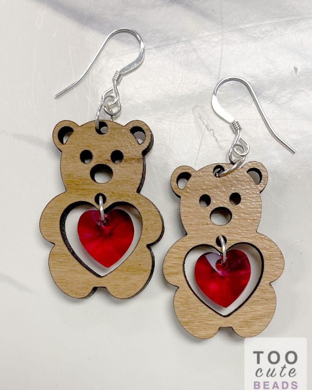 Fall in love with your creations! 💖✨ Craft your very own Valentine's Day Bear Earrings with our d...