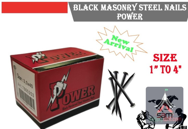 Did you know that not all nails are created equal? 

When it comes to masonry, the right fastener can make all the difference! 

Meet Sam Brand Masonry Nails—crafted to Dutch precision. 

These premium nails, made from hardened steel, ensure durability for all your masonry, concrete, and brick projects. 

With 70 pieces in each packet, you'll always have what you need for professional-grade results. 

Available now for Dhs. 75.00. 

Secure yours today! 
https://ssdlr.shop/l/203f5371 

#MasonryNails #HomeImprovement #DIYProjects #QualityCraftsmanship #SamBrand
