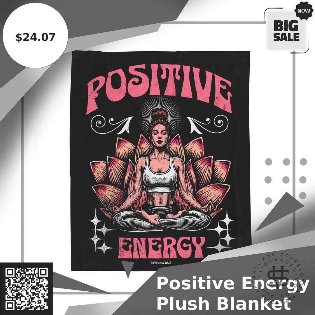 Feeling the chill? Cozy up with the Positive Energy Plush Blanket and turn your space into a warm...