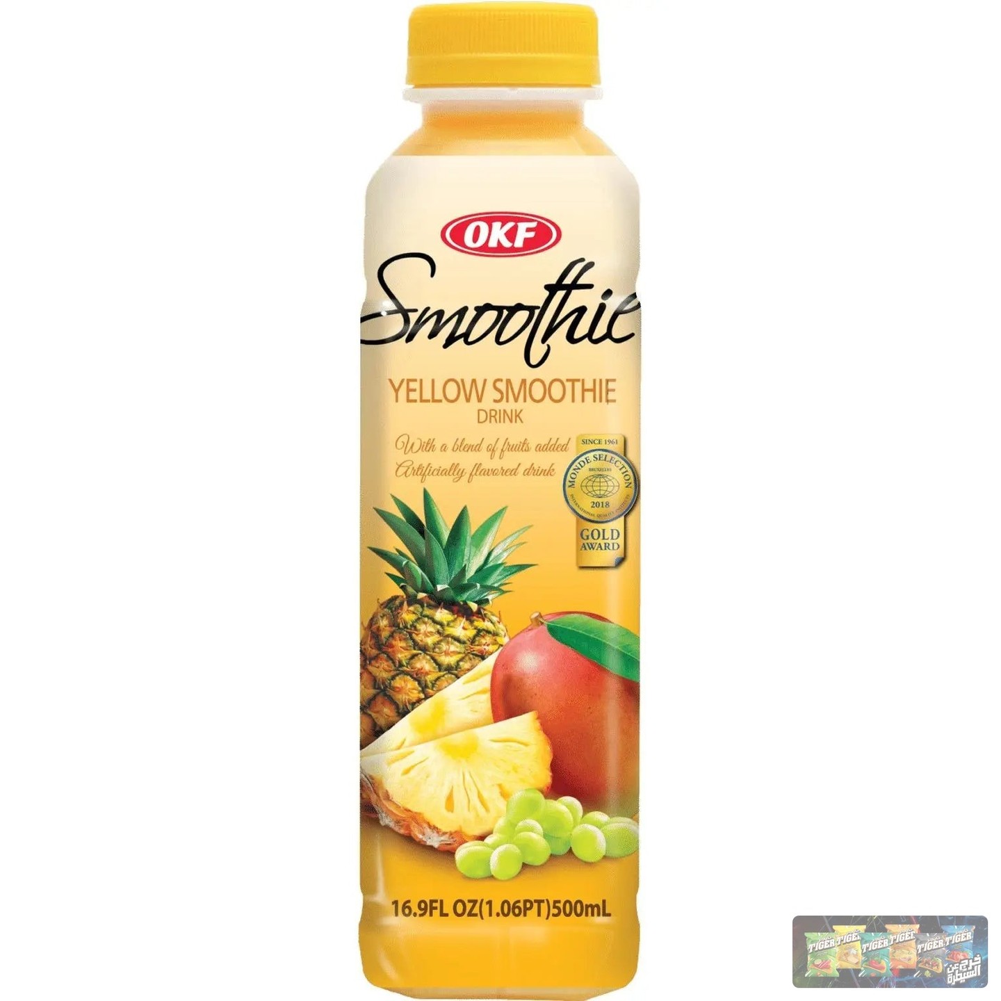 Did you know that one sip can give you a boost of vitamins and refreshment? 🌟 

Meet the OKF Smoothie – your new go-to for a nutritious pick-me-up! 

Packed with fruity goodness from grapes, pineapple, and mango, blended with a creamy yogurt base, it’s the perfect way to elevate your hydration game. 

Enjoy a burst of flavor that’s not just tasty but also a delight for your body. 

Grab it today for only €19,00! 
 

#HealthyDrink #MultiVitamin #NutritiousBeverage #OKFSmoothie #VitaminSmoothie
