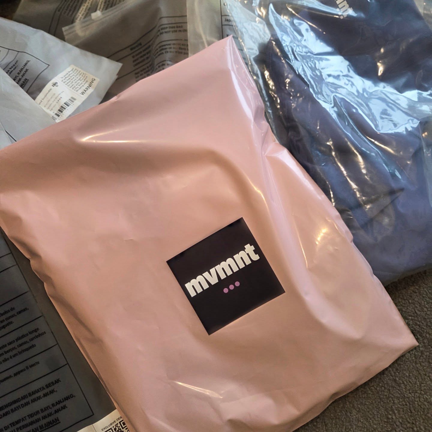 Another order packed and heading out.

It’s easy to look at big brands and forget they all started somewhere. As I sit here… folding, packing, printing labels on the floor.

Right now this is where MVMNT is.  One order at a time.

And honestly… I’m grateful for every single one.