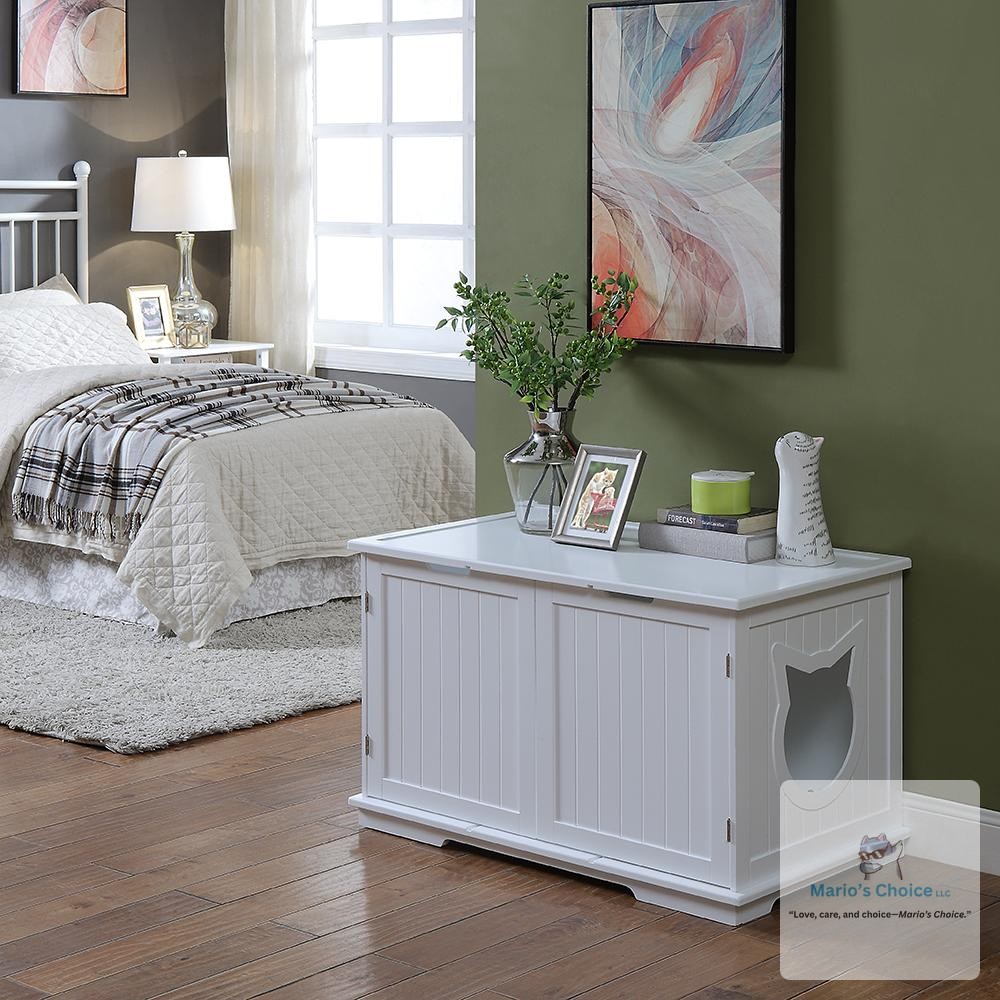 Who says litter boxes can't be stylish? 😻

Transform your cat's bathroom into a chic piece of furniture with our X-Large Cat Washroom Bench. It hides mess and odor while providing a cozy hideaway for your furry friend. Plus, it doubles as a trendy end table!

Check it out here: 

#CatFurniture #StylishLiving #PetLovers #HomeDecor #CatLovers