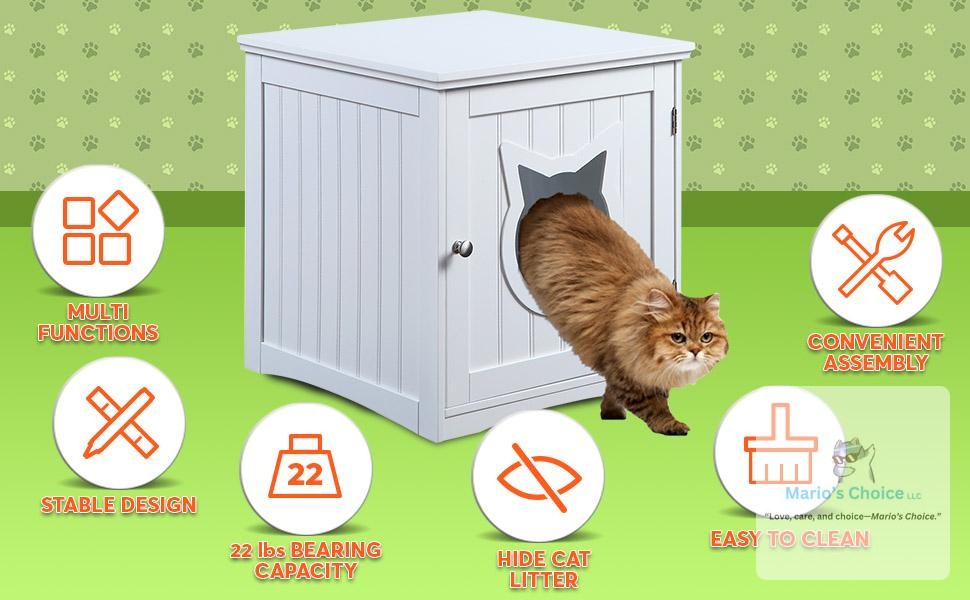 Who says pet furniture can't be stylish? 🐾

Transform your space with our Cat House Side Table! This chic nightstand doubles as a cozy hideaway for your cat and a functional side table. 

Easy to clean and perfect for décor, it’s the best of both worlds. 

Shop now: 

#CatFurniture #PetLovers #HomeDecor #CatHouse #LitterBoxEnclosure