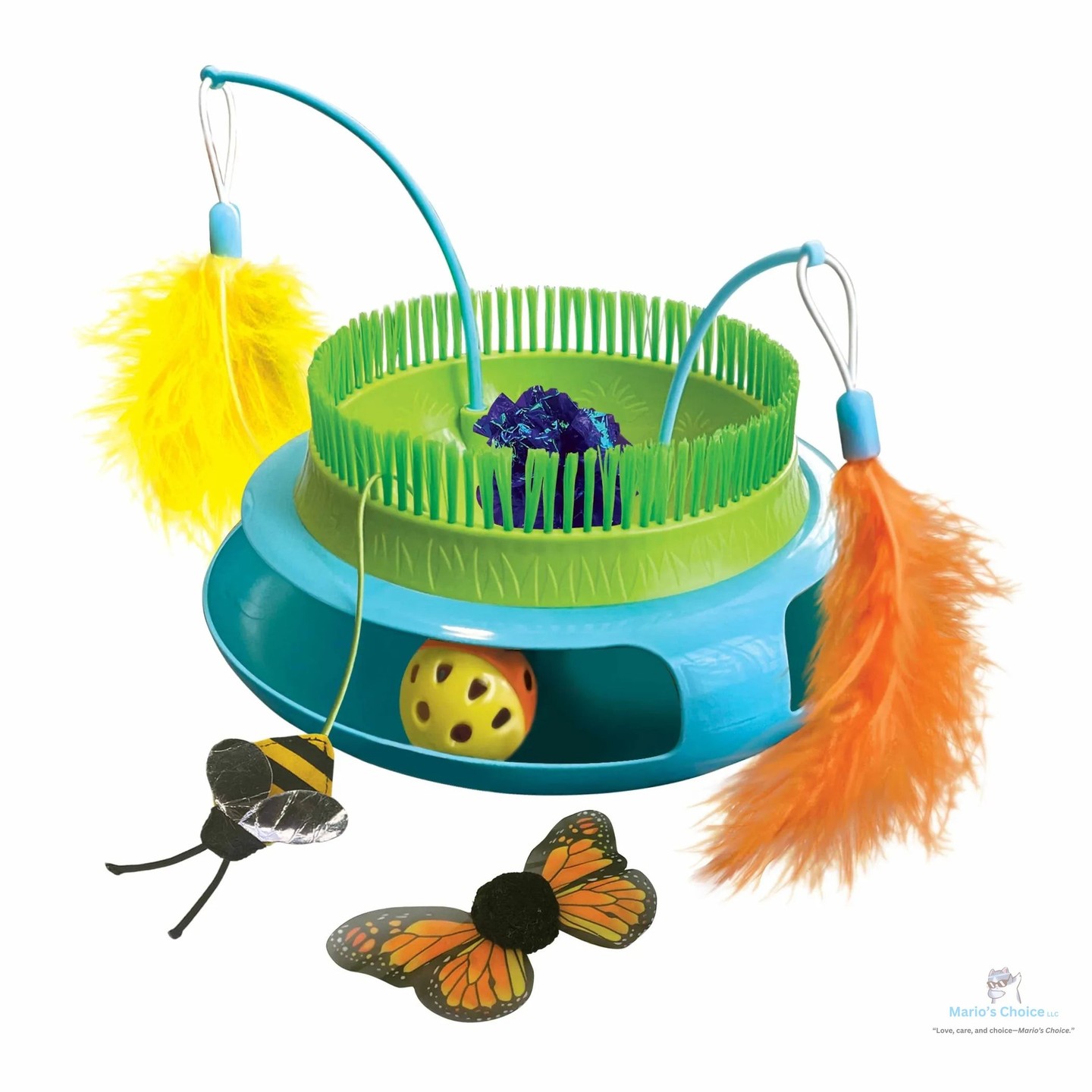 Did you know cats can get bored too? 

Keep your furry friends entertained with the KONG Playground Garden Cat Toy! 

This multi-sensory wonder features a wobbling base that rolls a rattling track ball, plus dangling feather wands and catnip-stuffed toys. Perfect for sparking their natural instincts! 

 

#CatToys #PetSupplies #CatsOfInstagram #PlaytimeFun #KONG