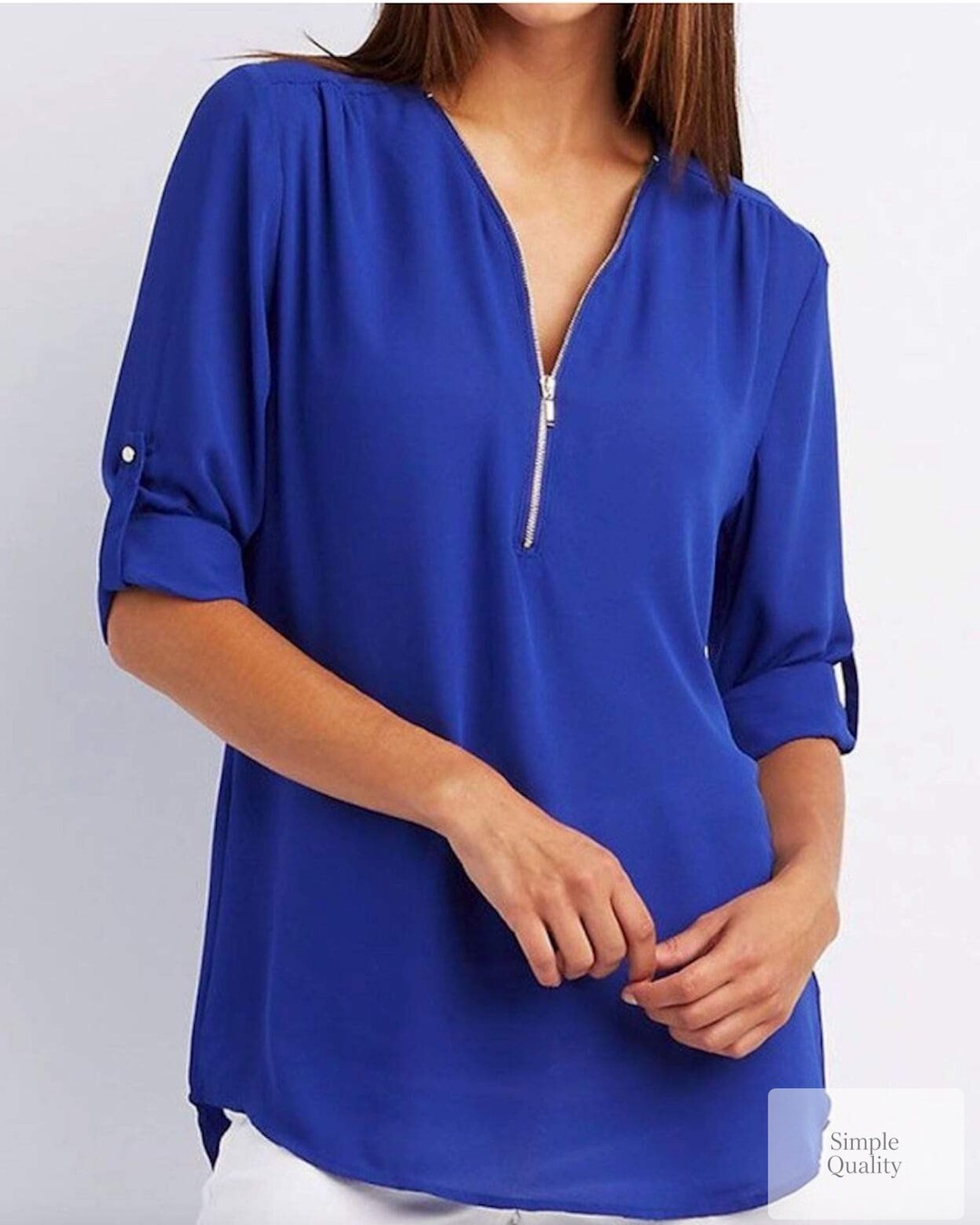 Looking for the perfect blend of comfort and style? 

Our Women's V Neck Blouse is crafted from soft chiffon, making it an ideal choice for any casual outing. Available in four stunning colors, it effortlessly complements your wardrobe while providing a flattering fit. 

Shop now: 
https://simplequality.org/products/womens-v-neck-blouse 

#WomensFashion #VNeckBlouse #ChiffonStyle #FallFashion #CasualWear