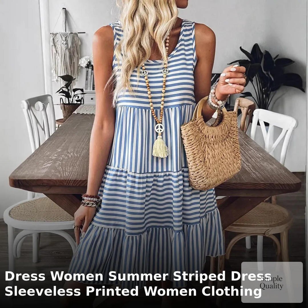 Summer style just got a chic upgrade! 

This elegant striped dress features a flattering crew neckline and a playful tiered design that'll have you turning heads. 

Perfect for those sunny daytime outings or casual evenings out, the sleeveless fit ensures you stay cool while looking fabulous. 

Feel confident and effortlessly stylish this season. 

Now at just £27.89, why wait? 

Shop now: https://ssdlr.shop/l/c89f919d

#cloth #clothes #clothing #clothingbrand #vintageclothing #clothingline #babyclothes #clothingstore #mensclothing #kidsclothes #clothdiapers #cloths #clothingmanufacturer #clothesph #clothings #clothingdesigner #whomademyclothes #plussizeclothing #2handclothes #clothingapparel #clothingindustry #clothers #clothingindo #clothingmaker #clothnappyaddict #clothingoptional #clothingbusiness