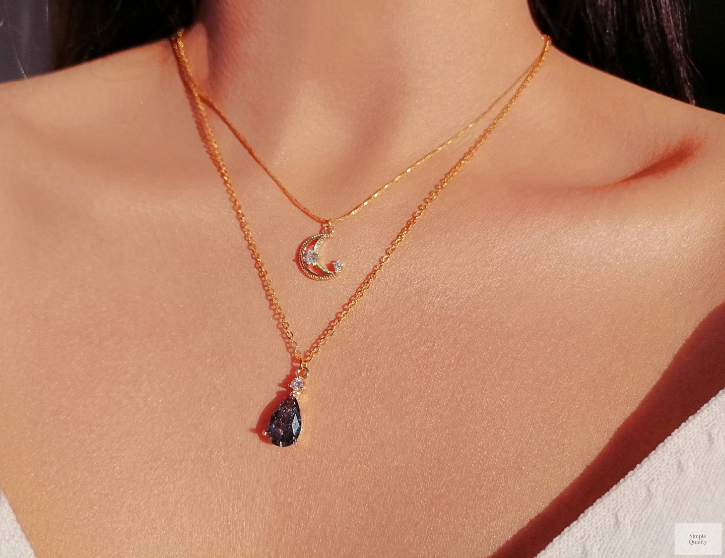 Did you know the moon can inspire your style? 🌙

Our Moon Layered Necklace captures the essence of the universe with its delicate design and sparkling charms. Perfect for adding a touch of celestial elegance to any outfit. 

Embrace your cosmic side today!

https://simplequality.org/products/moon-layered-necklace-18-karats-gold-plated

#FashionJewelry #GoldPlated #AstrologyNecklace #LayeredNecklaces #GalacticStyle