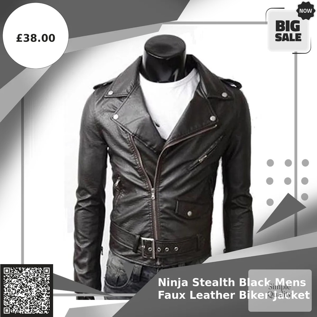Ready to conquer the streets? 🏍️

This Ninja Stealth Black Faux Leather Biker Jacket isn’t just a piece of clothing; it’s a statement. With its sleek design and bold zipper details, you’ll feel like the road is your runway.

Crafted from vegan leather, it’s not just stylish but also a choice you can feel good about. Perfect for those who ride or simply love that edgy vibe.

Available now for £38.00. Don’t miss your chance to elevate your look!

https://simplequality.org/products/ninja-stealth-black-mens-faux-leather-biker-jacket

#BikerJacket #MensFashion #StreetStyle #VeganLeather #FashionForward