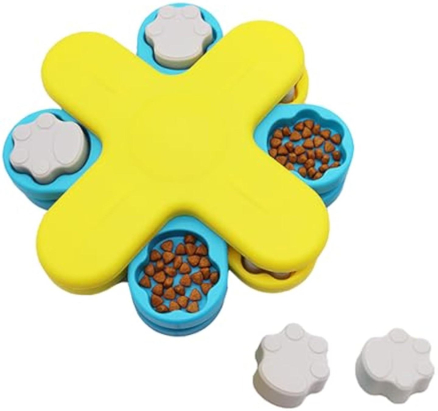 👉 Comment "Shop" order this item 👈

Dogs Food Puzzle Feeder Toys Interactive Dog Puzzle Toys Twister Dog Food Dispenser, Dog Enrichment Toys For IQ Training Adjustable Slower Feeder Dog Puzzle 👇
【IQ Training】This is a dog puzzle toy feeder combining the functions of slow food toys, pet rich toys, IQ training pet supplies, and other functions. Let your dog get to the food by moving the obstruction and rotating the lid, Can help pets improve IQ and mental stimulation, Exercises your dog's mind while reducing boredom and destructive behaviors such as chewing, digging or excessive barking 【Dog Puzzle Slow Feeder Toy, Rotate to Get Food】Dog puzzle slow feeder with a three-layer rotating lid. Each layer has 4 claw-shaped lids to set obstacles. At this time, the upper rotating lid cannot move. The dog needs to remove the lid to rotate and obtain the food on this layer. The remaining You need to repeat the above steps on the next two floors to get all the food in the slow feeder 【Large Capacity & Safe Material for All Size Dogs】True pet slow feeding bowl. It features a large capacity for all size dogs. This puzzle feeder for dogs is made of food-grade PP without any Bisphenol A, PVC and Phthalates, which completely protects your dog's health. This dog bowl is very durable and will not deform, resistant to bite and scratch 【Anti-Slip Design Dog Puzzle Feeder】This slow eating dog feeding bowl station features 8 non-slip rubber pads on its bottom, keep it firmly in place on the ground and prevent dogs from tip over during use. It leaves no adhesive marks after use, and the non-slip pads can be easily cleaned with water, ensuring long-lasting anti-slip effectiveness 【Slow Feeder Dog Bowls】Its capacity is 17.64 oz/500ml, With a diameter of 24.5*24.5*6.5cm. Suitable for placi... https://zenithpets.com/products/dogs-food-puzzle-feeder-toys-interactive-dog-puzzle-toys-twister-dog-food-dispenser-dog-enrichment-toys-for-iq-training-adjustable-slower-feeder-dog-puzzle