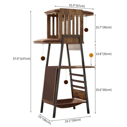 👉 Comment "Shop" order this item 👈

58-Inch Modern Cat Tree for Large Cats – Wooden Maine Coon Cat Tower 👇
Specifications Place of Origin China Main Color Walnut Main Material MDF+Metal Filler MDF Product Style Mid-Century Modern Dangerous Goods #dangerFlag# Dimensions & Weights Assembled Length (in.) Not Applicable Assembled Width (in.) Not Applicable Assembled Height (in.) Not Applicable Weight (lbs) Not Applicable Product Features CAT TOWER FOR INDOOR CATS: This large cat tree blends your cat's play needs with your home decorate, complementing modern interiors while providing the perfect space for your cat to rest and climb. The perfect blend of cat furniture and home decorate so your cat can have fun playing! SPACIOUS MULTI-CAT PLAYGROUND: Measuring 29.1' L x 15'W x 58'H, overall, this wooden cat tree's Large Perch and multi-level design provide plenty of room for big cats or multiple felines to climb, rest and play together. Perfect for families with more than one curious explorer! THE ULTIMATE PARADISE FOR PLAY: Our cat tree for large cat features hide-and-seek barriers, bouncy spring balls, and hanging toys to satisfy your cat's natural instincts to hide, romp, and play. In addition, the oversized sisal scratching mat provides the perfect surface for claw sharpening. Endless entertainment in one stylish cat tree! EASY TO CLEAN: The mat can be cleaned daily with a lint roller or removed for deep cleaning. The finish surface is smooth so you can wipe away lint and dirt with a rag. Description https://zenithpets.com/products/modern-cat-tree-58-inch-cat-tower-for-large-cats-maine-coon-cat-tree