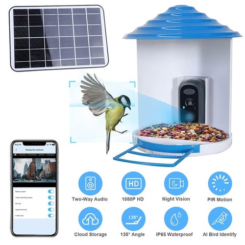 👉 Comment "Shop" order this item 👈

Smart Bird Feeder With Solar Powered Camera 1080P HD AI Identify PIR 👇
*Features*: * 1080P HD Video Bird Camera *: This bird feeder with camera provides you 135° wide visual angle,allow you enjoy a good view of HD 1080P high-definition image or video quality. Adopt 2Pcs infrared light,the camera has great night vision function,you can clearly monitor the visiting birds at any time during both day and night. * 11000+Birds AI Identify & PIR Motion Function *: Come with PIR motion function,help you receive real-time notifications whenever motion is detected. Built-in microphone and speaker achieve 2-ways audio,you can hear the sounds of the birds or chase the annoyed squirrels and people. What’s more,advanced AI bird identification system(need to pay for it) can recognize over 11,000 bird species,perfect for new bird lovers,make you become a real bird expert. * Dual Rechargeable Ways *: Powered by 5200mAh rechargeable battery,offer you about 2 months standby time or 30 hours long lasting use. Larger solar panel can effectively absorb sunlight during the day. IP65 Waterproof can withstand various weather conditions. Considering the continuous rainy day,you can also charge this camera by included type-c cable as a backup charging method. More options for longer service life. * Stable 2.4G Connection & App Control *: Supported by stable 2.4GHz WiFi connection(not support 5G WiFi),your phone and the camera should be connected to the WiFi at the same time. After download the powerful-function app,you can control the volume of speaker,rotate the picture display,change the night vision mode,adjust the sensitive of PIR Motion and so on. * Card & Cloud... https://zenithpets.com/products/smart-bird-feeder-with-solar-powered-camera-1080p-hd-ai-identify-pir